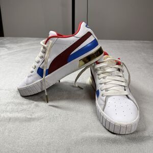 Puma Cali Star Wonder Woman Shoes 9.5 White Leather Superhero